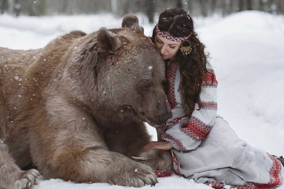 Медведи обнимаются