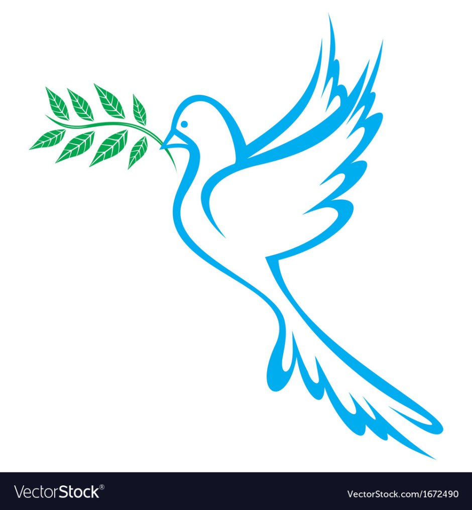 Голубь с пальмовой ветвью