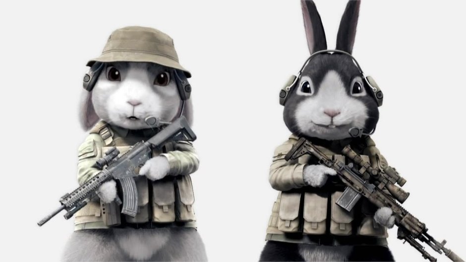 Заяц в военной форме