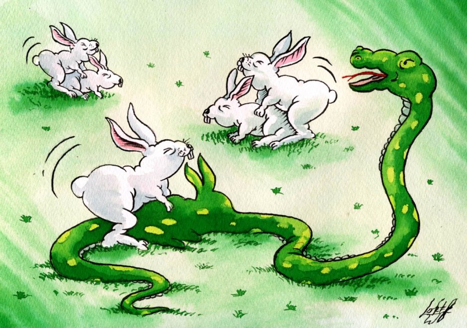 Кролик карикатура