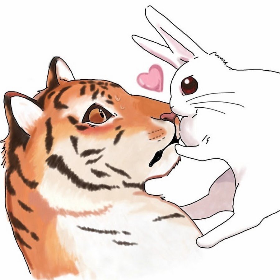 Мультяшные животные пары