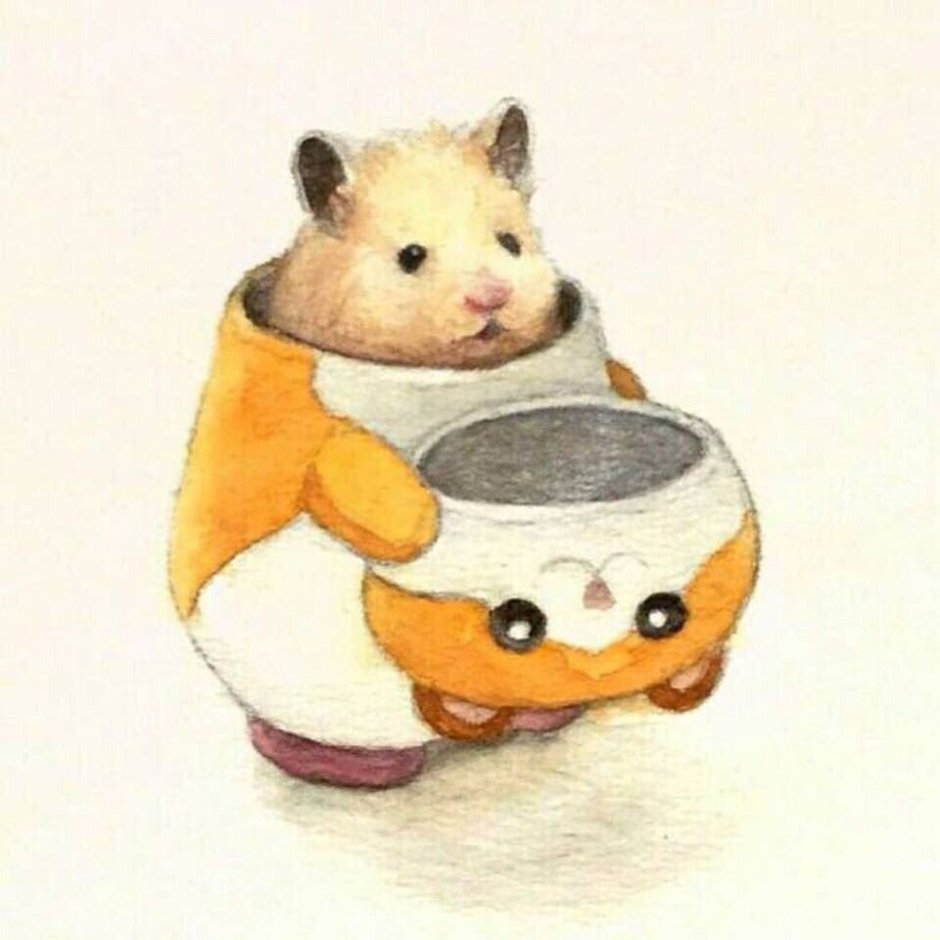 Хомяк японский художник