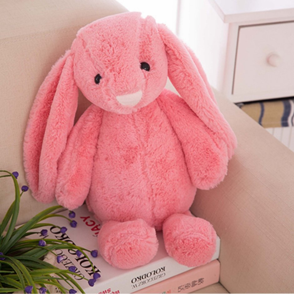 Игрушка Зайка с длинными ушами из пряжи маленький