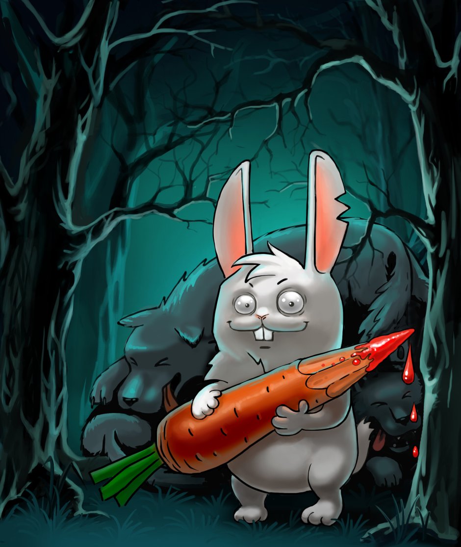 Злобный заяц из мультика Тайная жизнь
