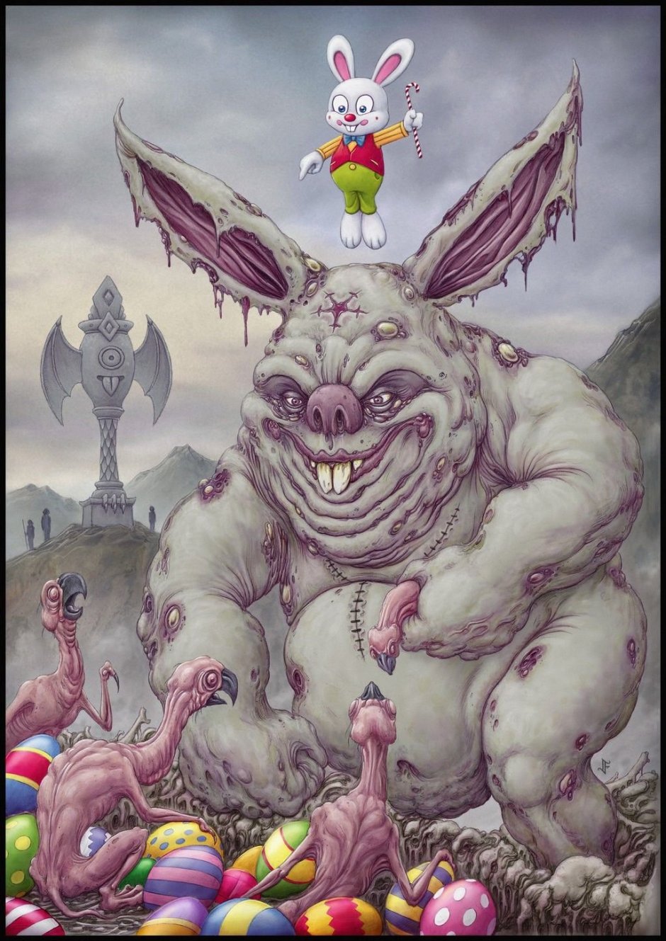 Кролик смеется