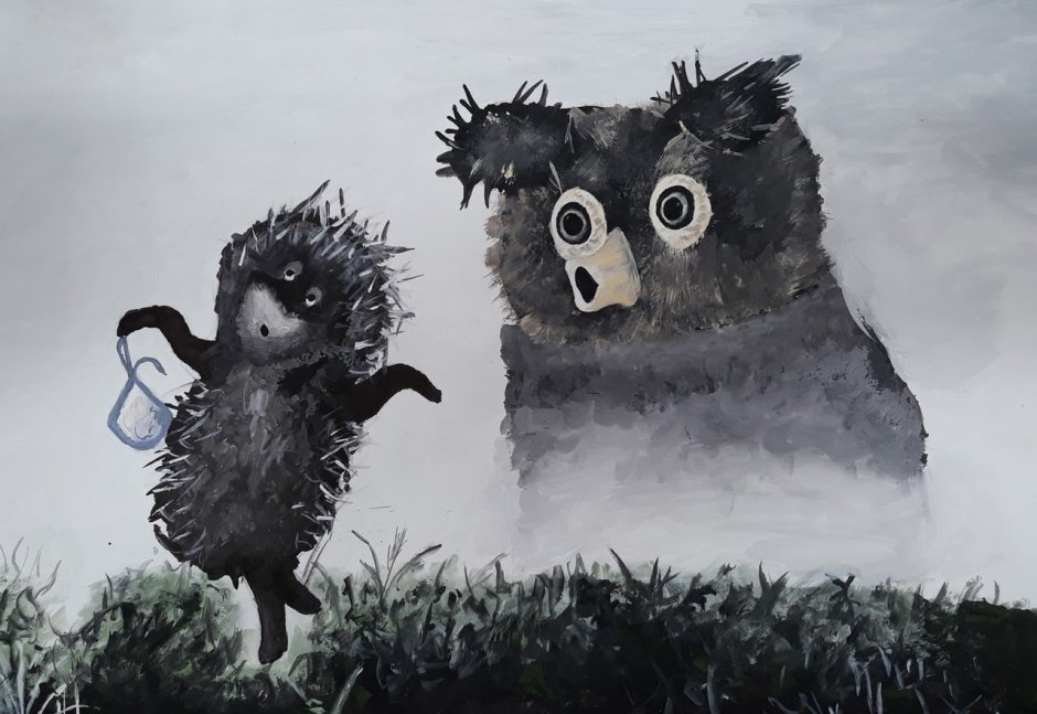 Совята с мышкой