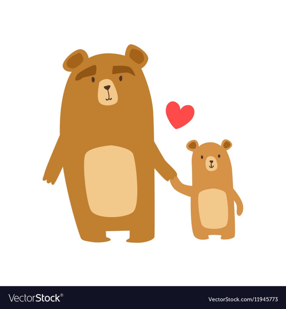 Медвежонок с папой