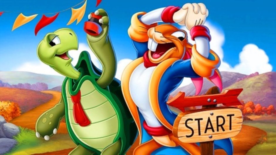 Заяц и черепаха Дисней