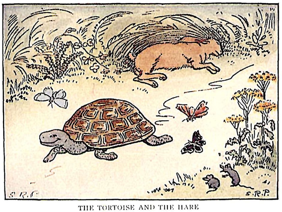 Сказка the Hare and the Tortoise