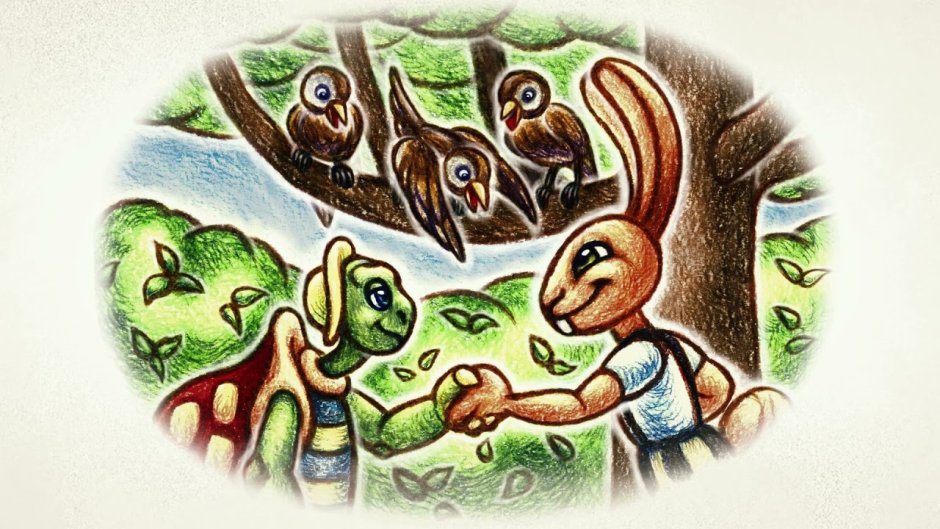 Черепаха и заяц басня Эзопа