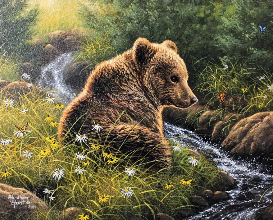 Живопись Абрахам Хантер медведи