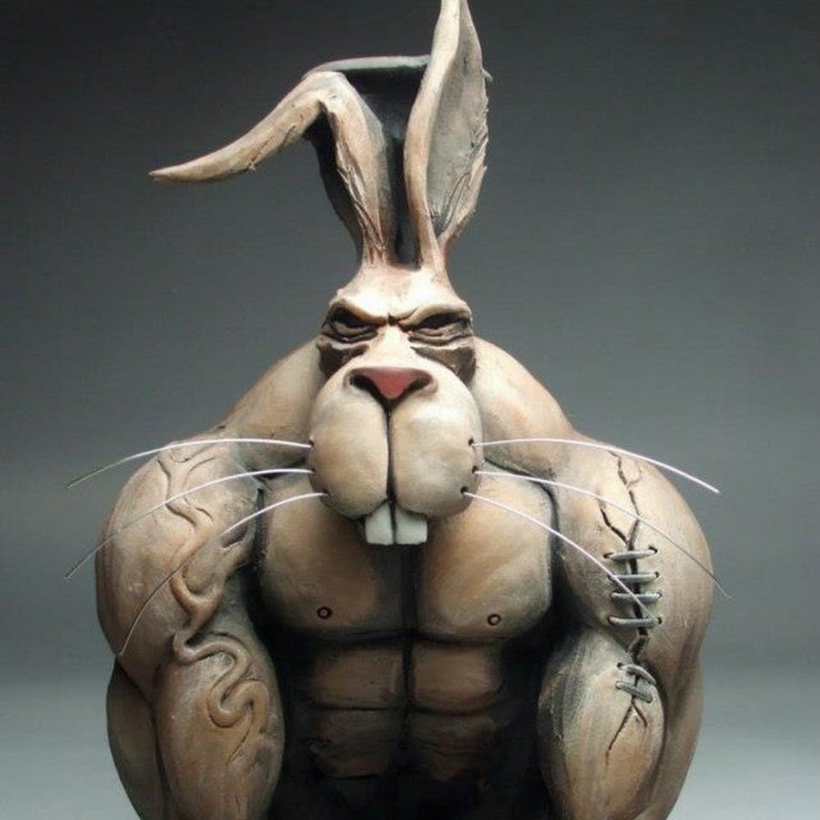 Заяц боксер