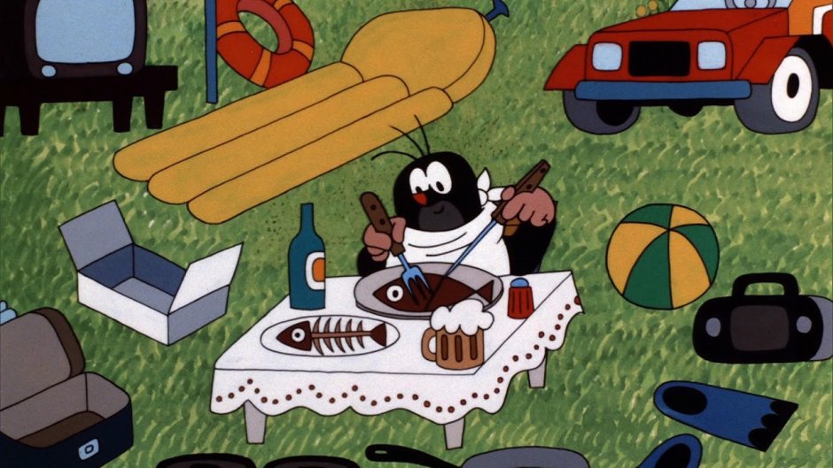 Крот на отдыхе мультфильм