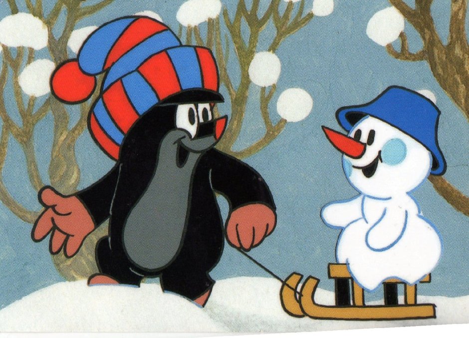 Кротик и Снеговик