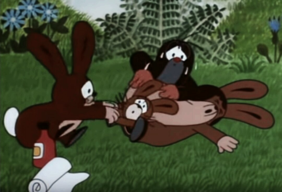 Крот мультфильм крольчиха рожает