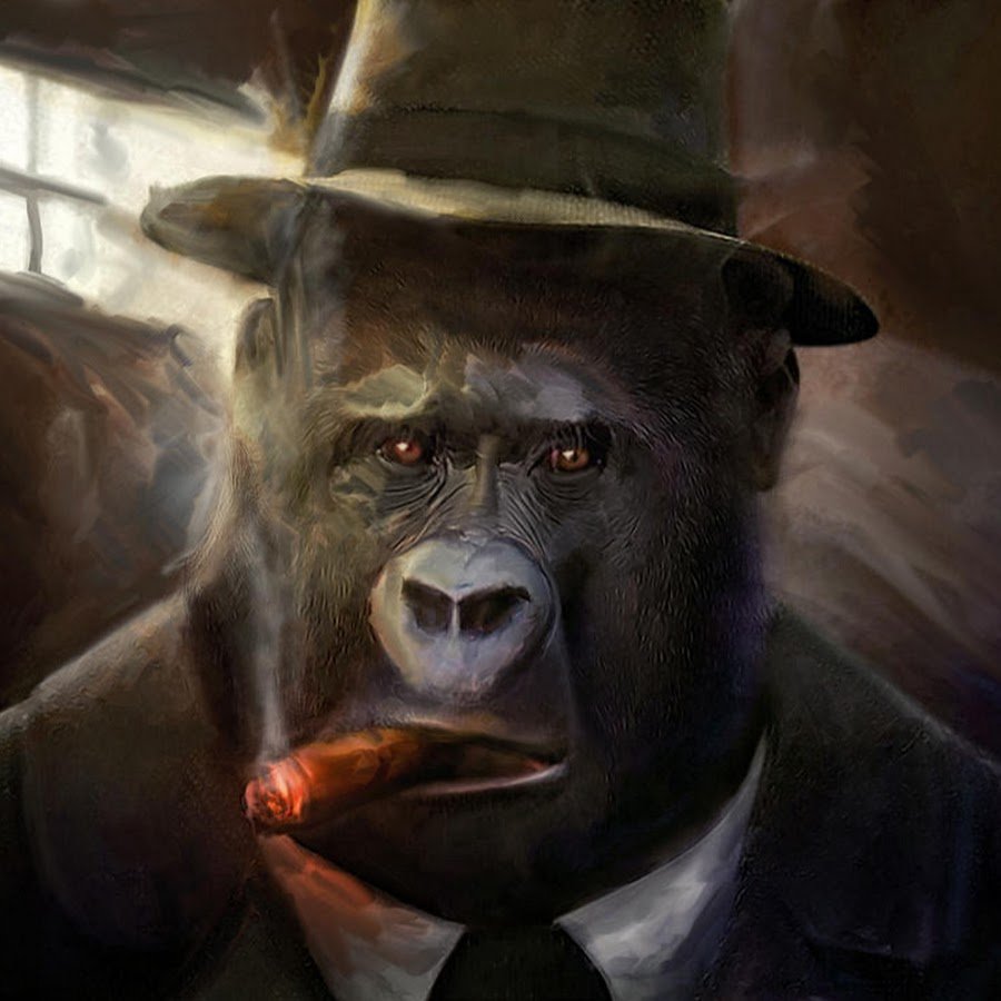 Обезьяна в шляпе