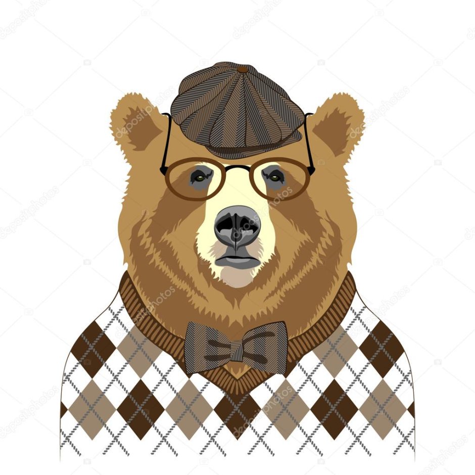 Медведь в шляпе