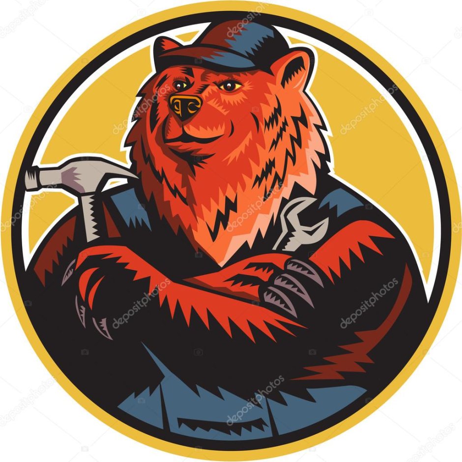 Медведь с гаечным ключом