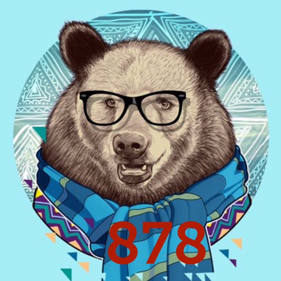 Мишка в очках