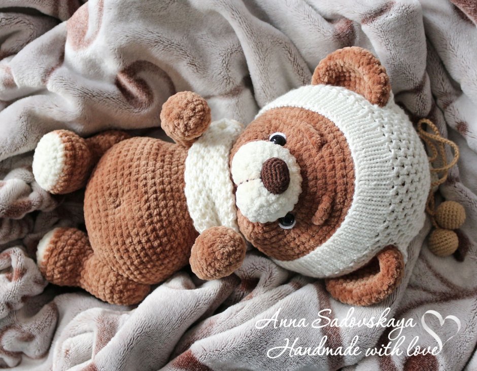 Вязаная жизнь Анна Садовская Медвежонок МК
