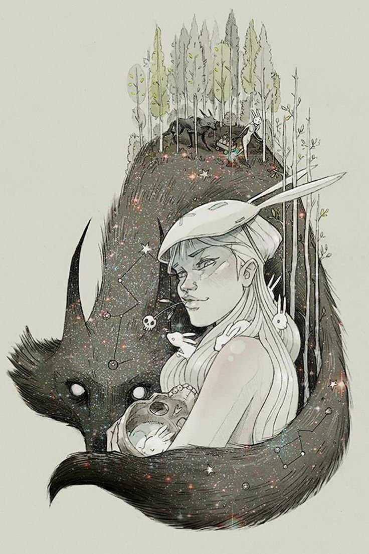 Фурри семья Волков