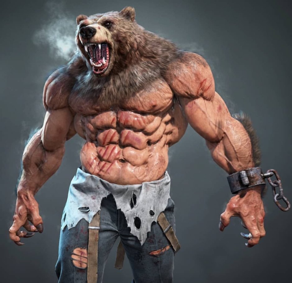 Медведь Гризли злой