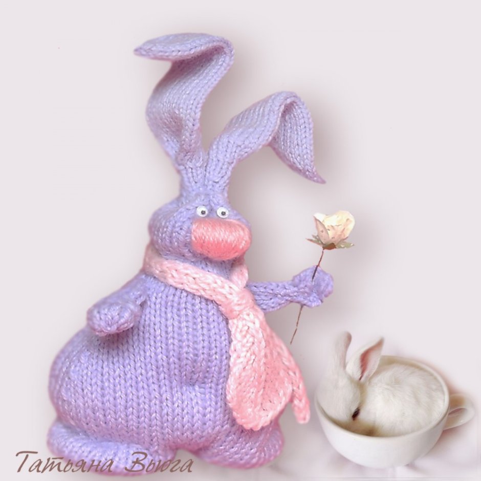 Вязаные игрушки кролик