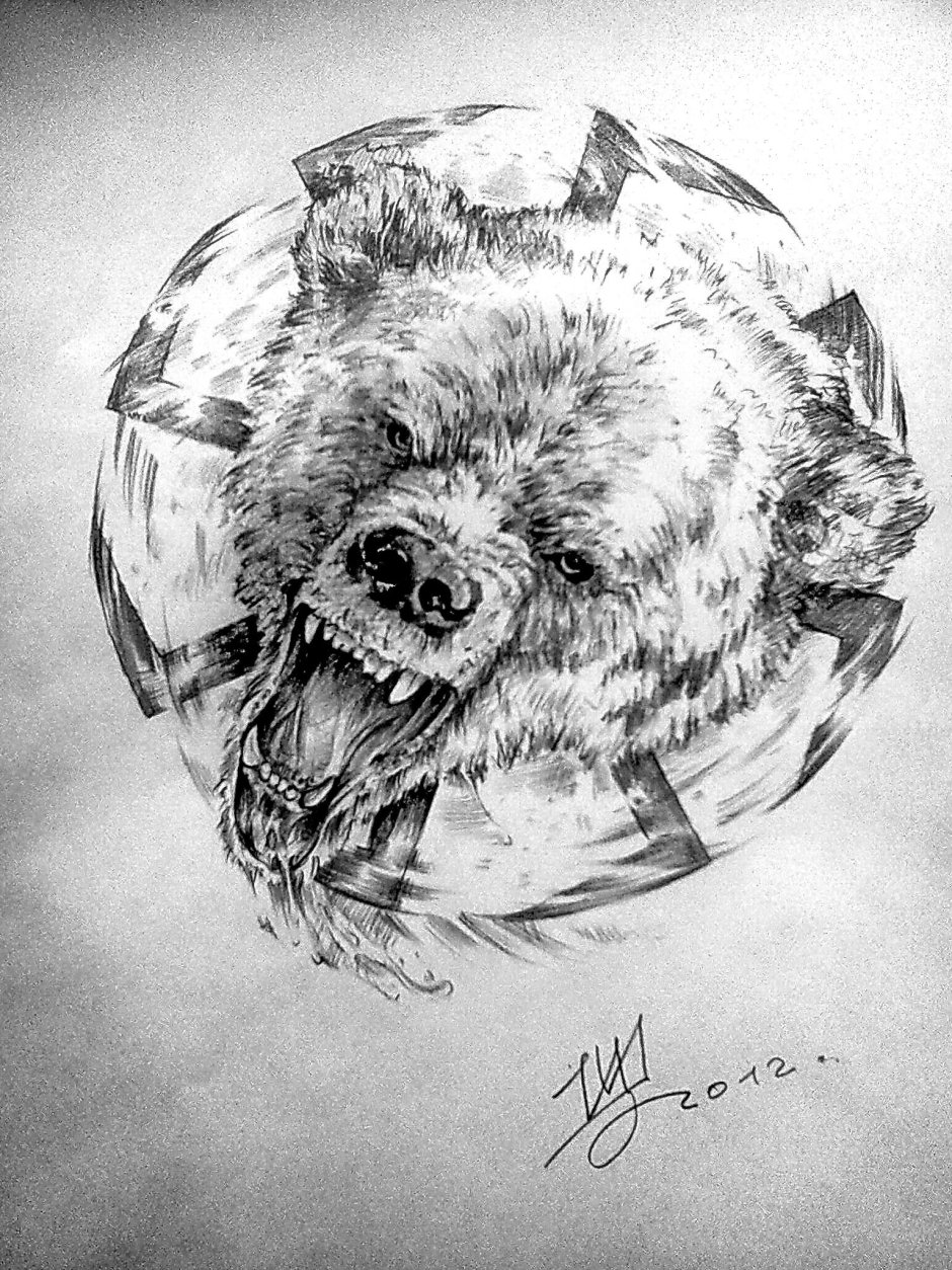 Медведь эскиз