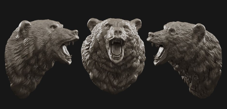 Медведь 3д модель
