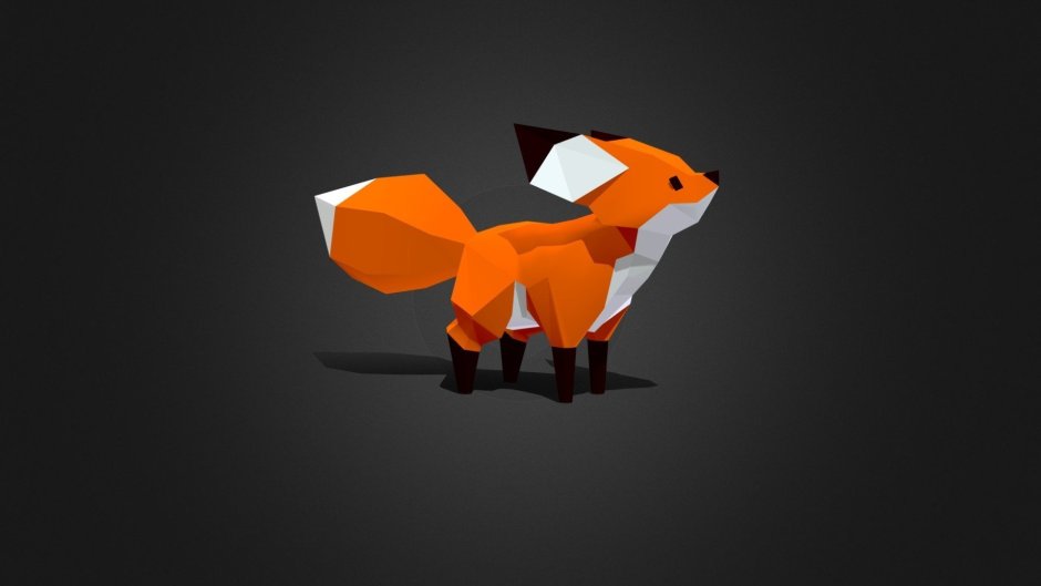 Fox 3d Low Poly