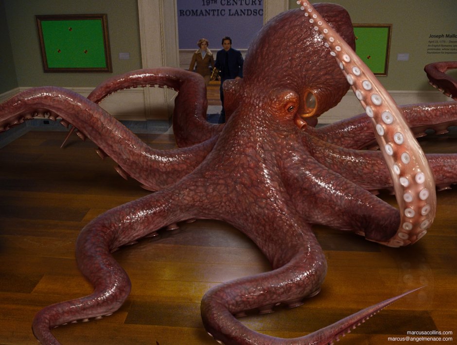 Гигантский осьминог убийца Кракен