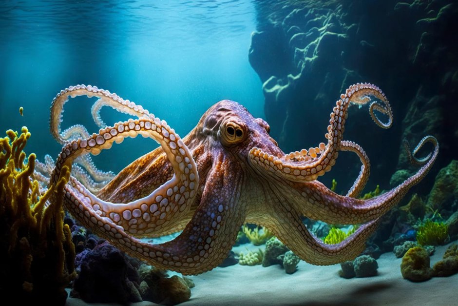 Спрут головоногий моллюск