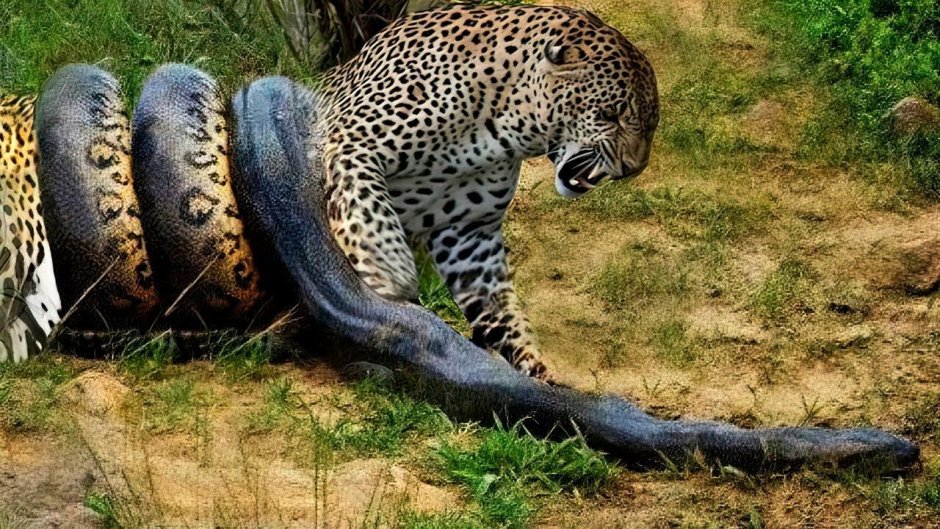 Анаконда против крокодила