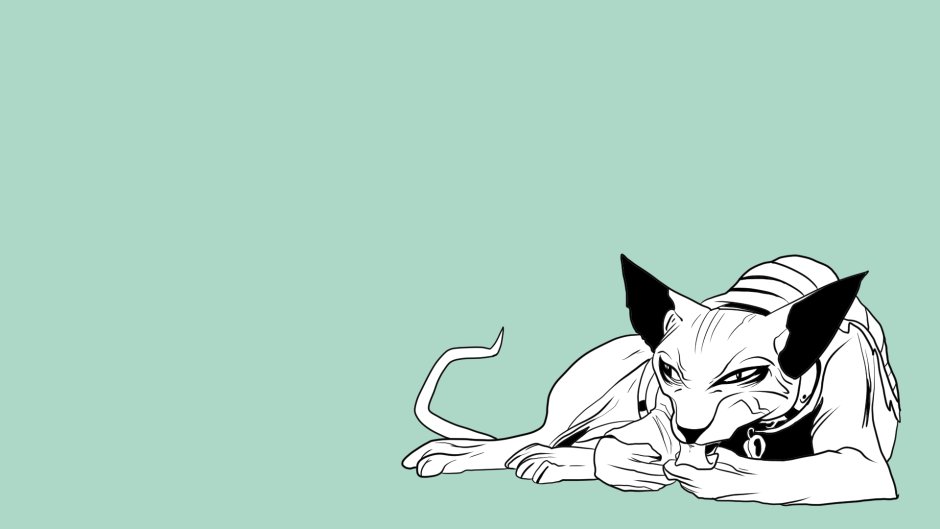 Кошка арт Минимализм