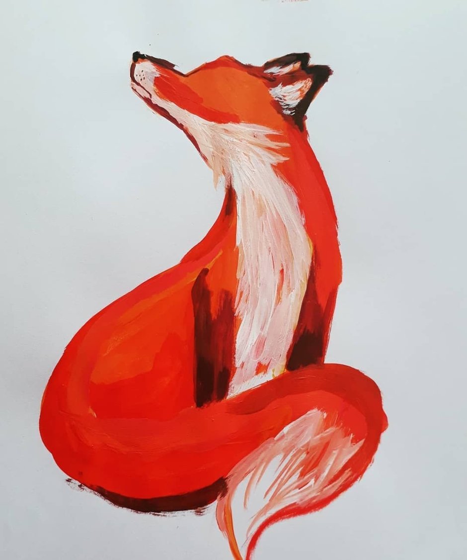 Красная лиса арт
