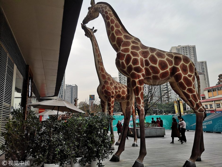 Скульптура жирафа