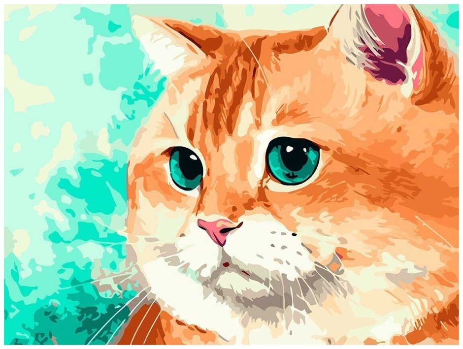 Рыжие коты на картинах