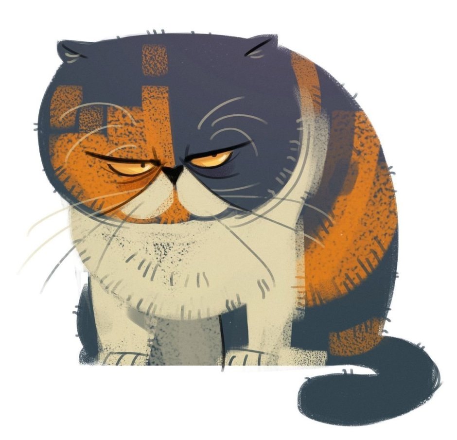 Жирный кот мультяшный