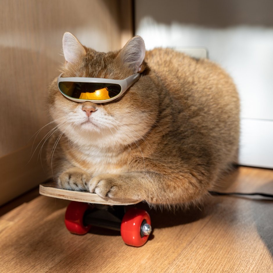 Кот в очках