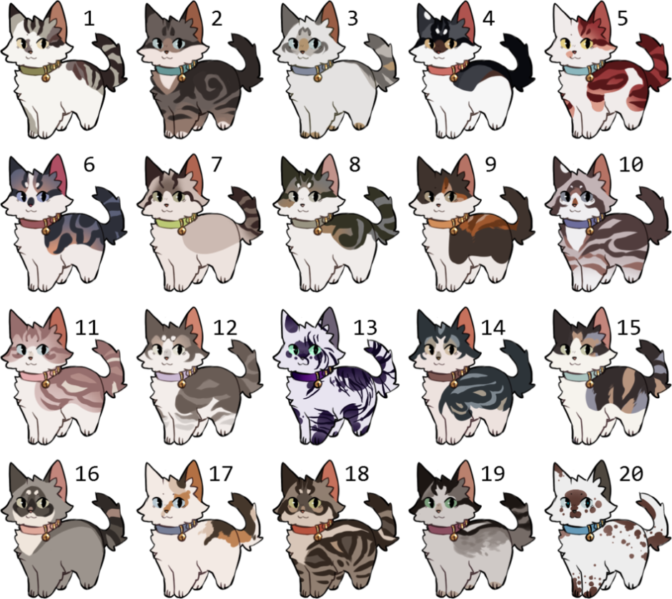 Окрасы кошек коты Воители