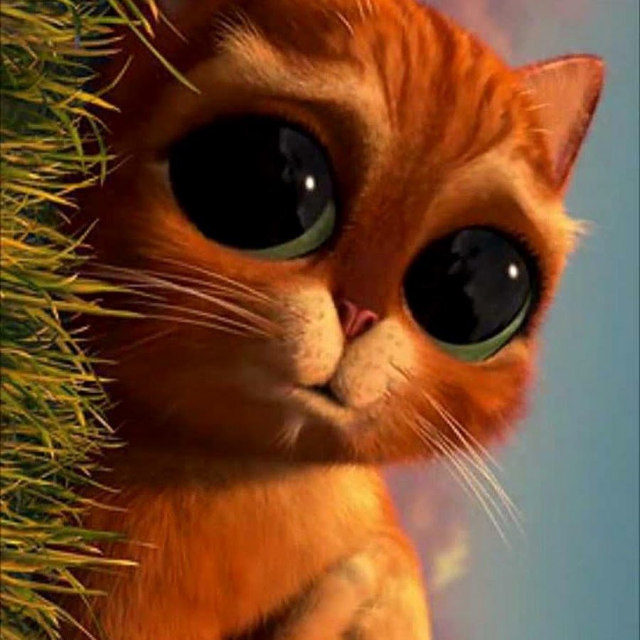 Шрек кот в сапогах милые глазки