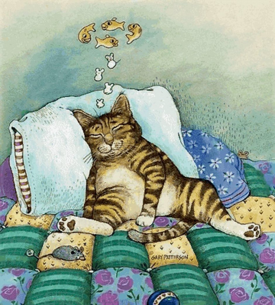 Забавные коты - художник Gary Patterson
