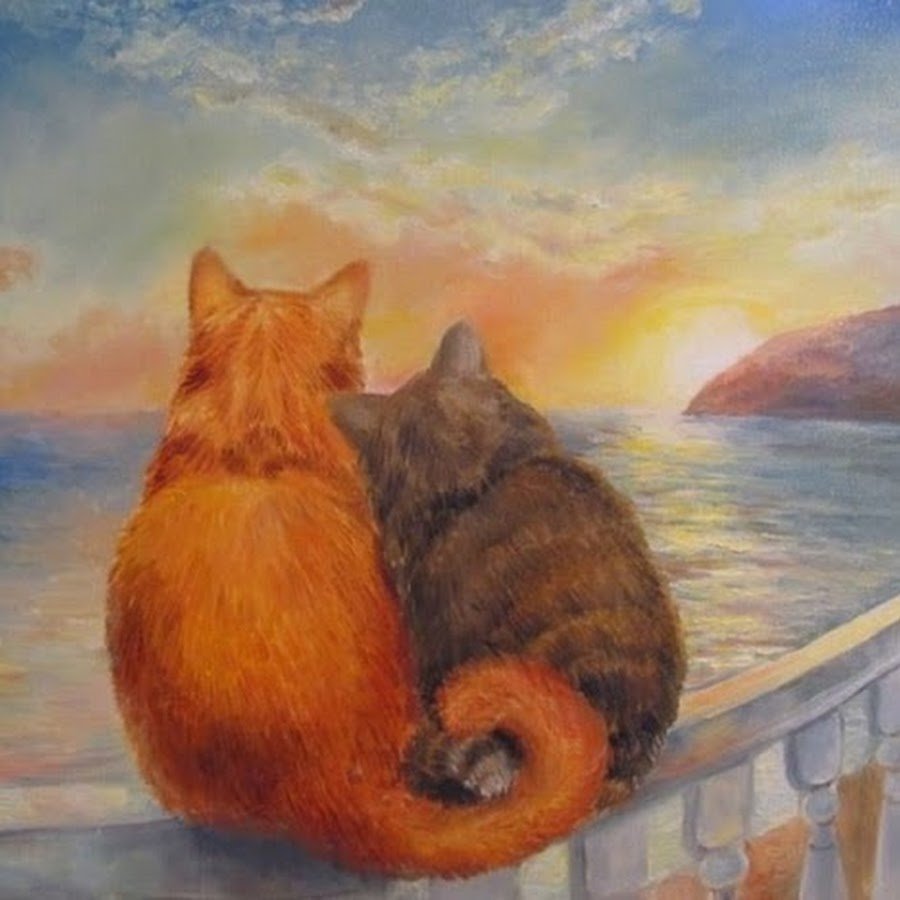 Кот живопись