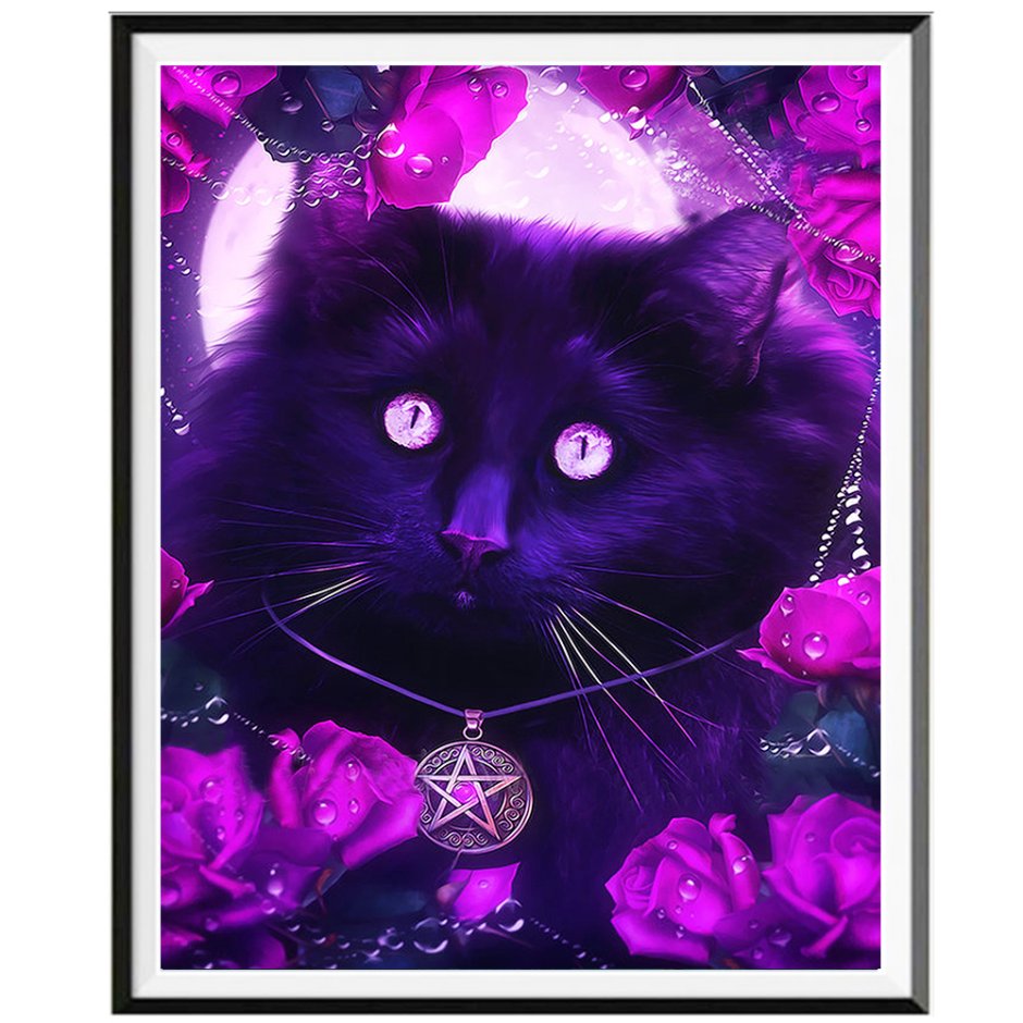 Фиолетовый котенок