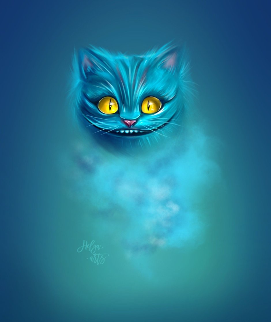 Синий Чеширский кот