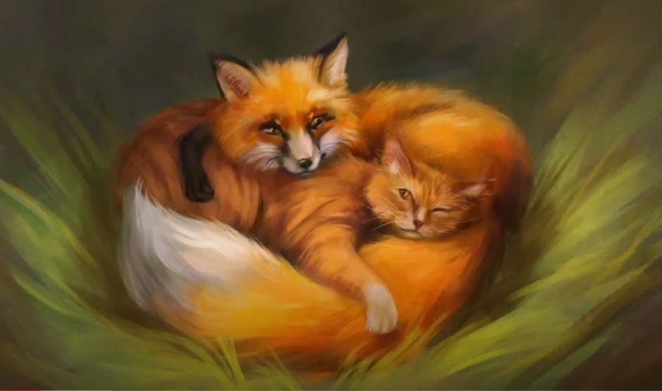 Лис и кот