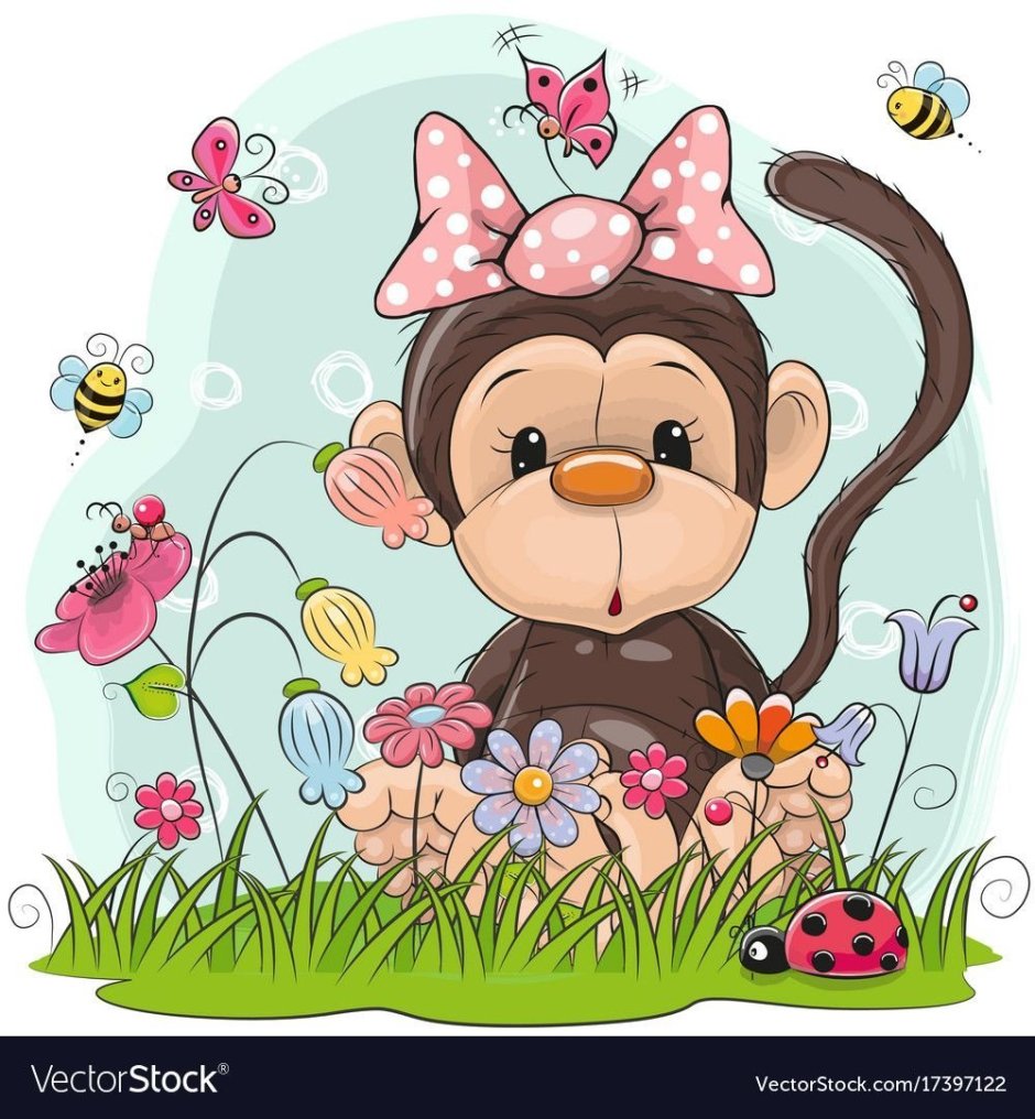 Обезьянка девочка для детей