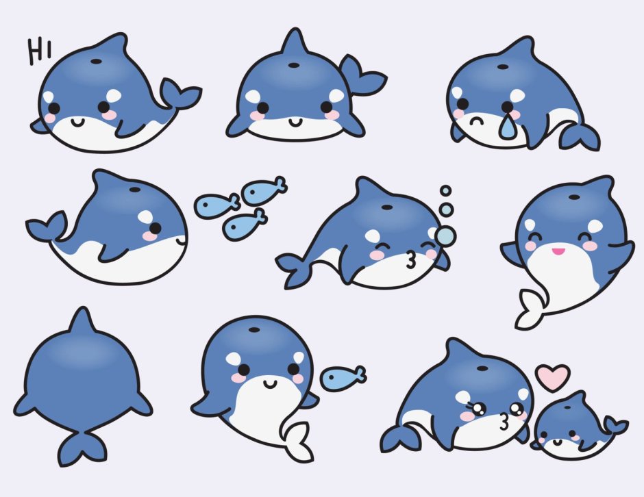 Кавайные рыбки