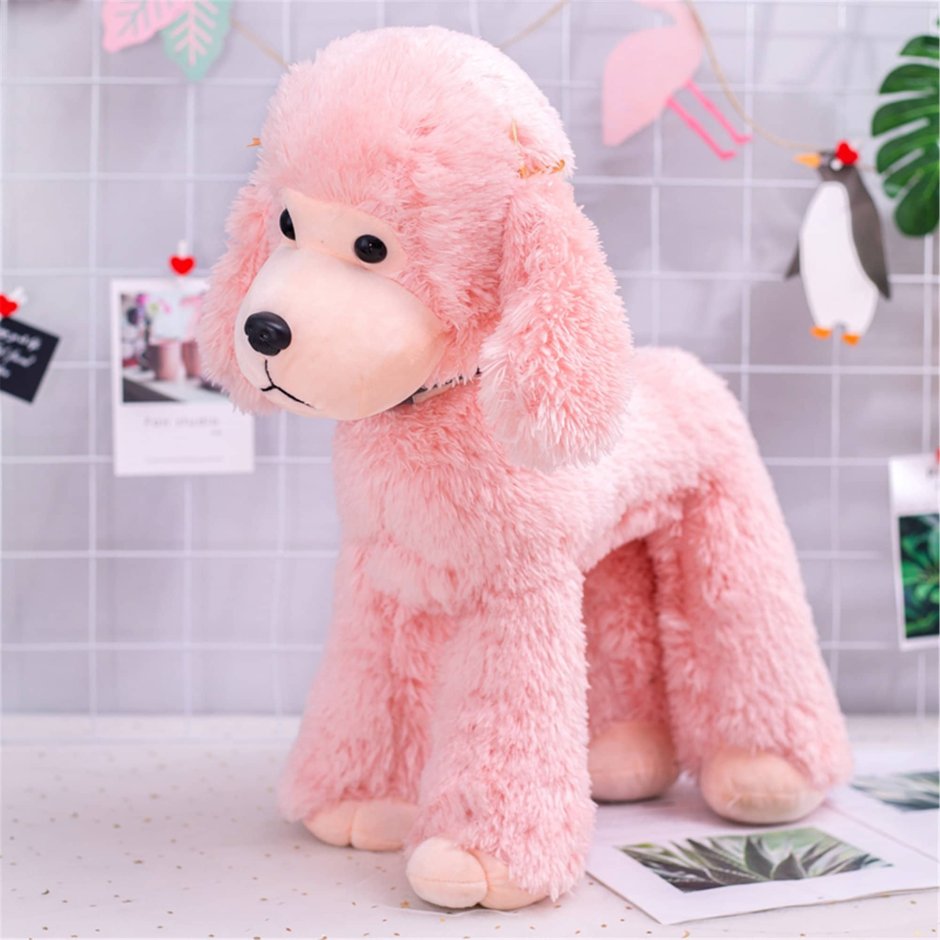 Розовый пудель игрушка