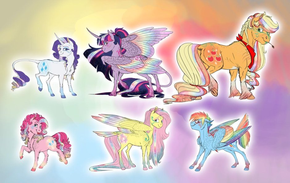 My little Pony Рейнбоу повер Mane 6